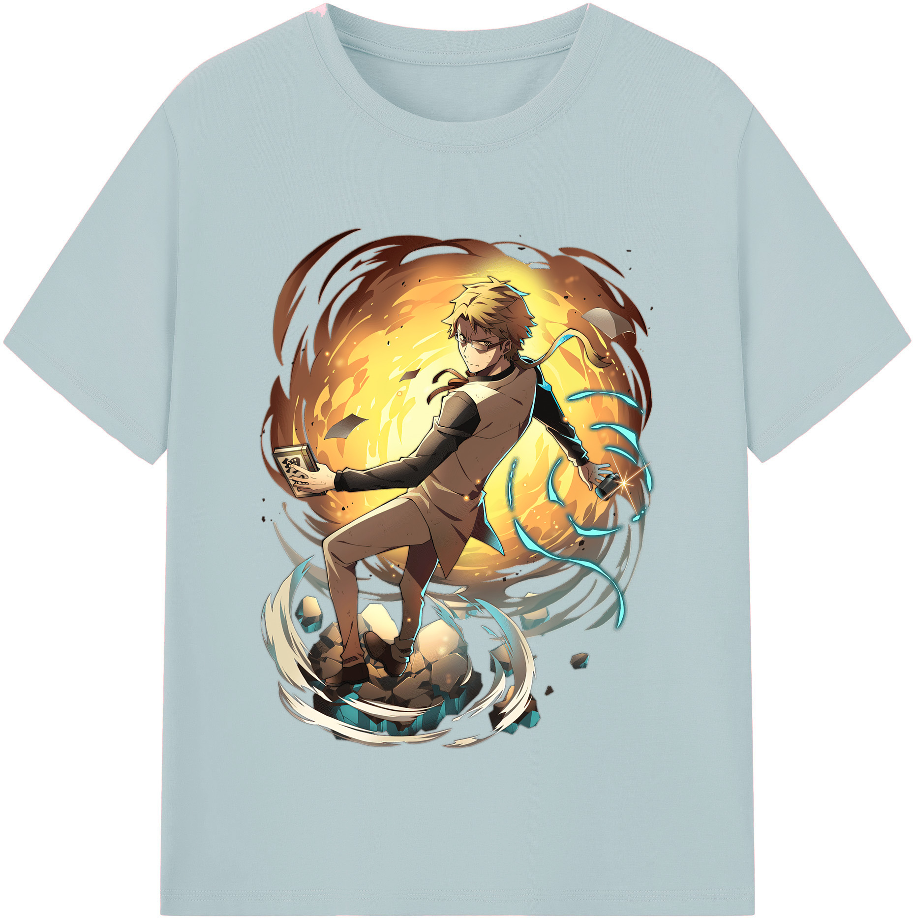 （画像用） 文豪ストレイドッグス Bungo Stray Dogs 綿100％半袖Tシャツ（フロントプリント）